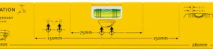 Type 80 M Installation spirit level